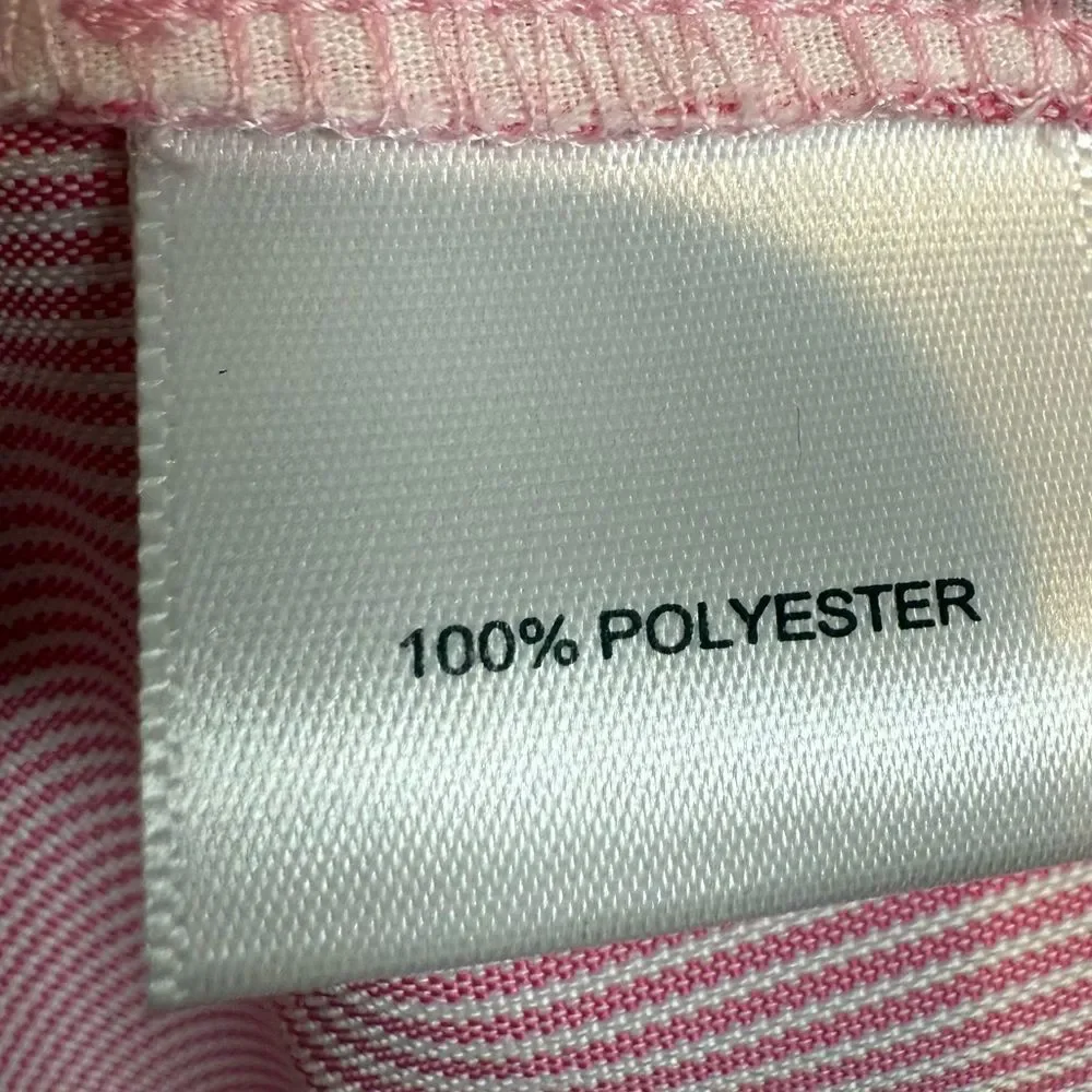 Peter Millar Crown Sport Shorts Pink White Stripe Size 40 Golf Outdoor Sports